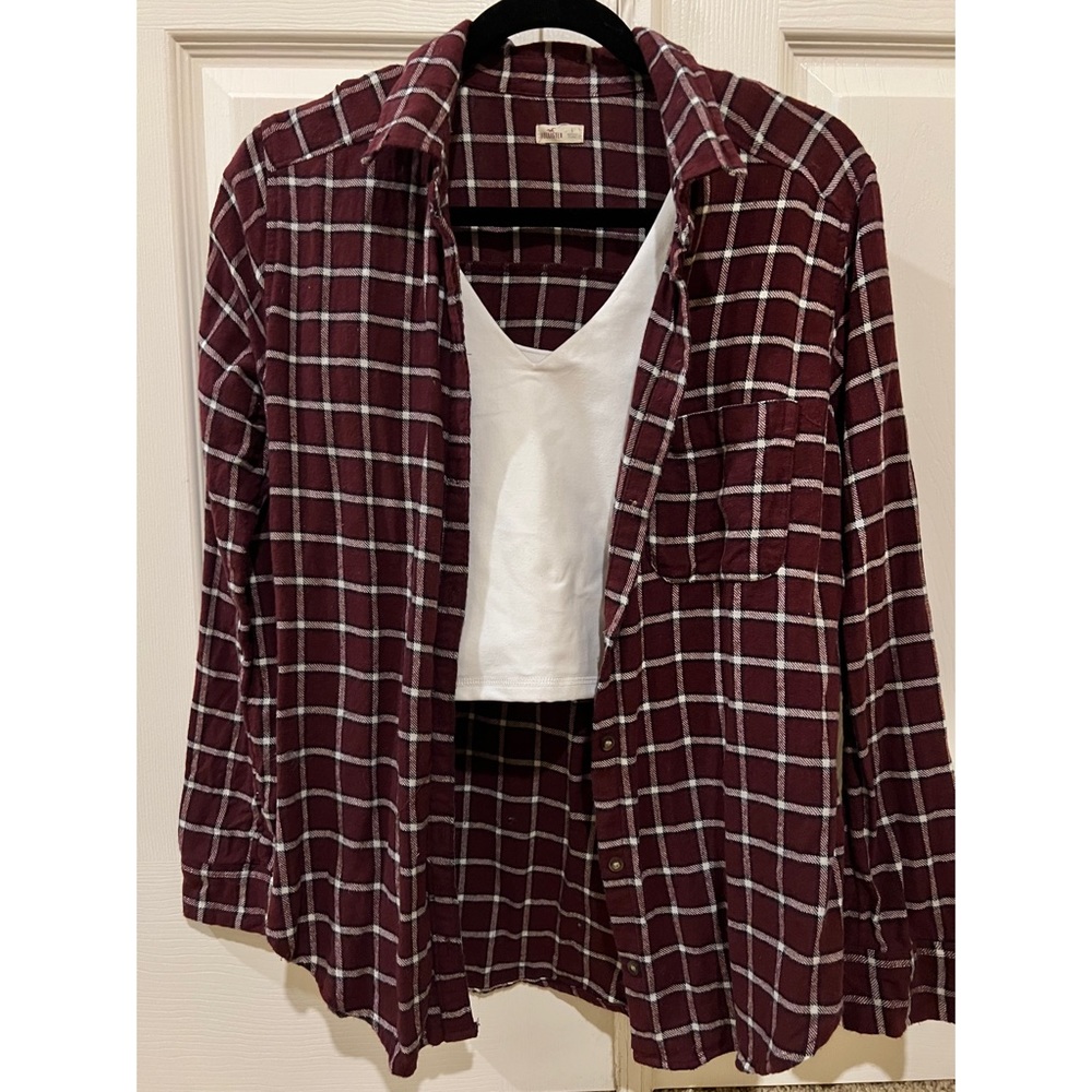 Hollister l Burgundy Flannel